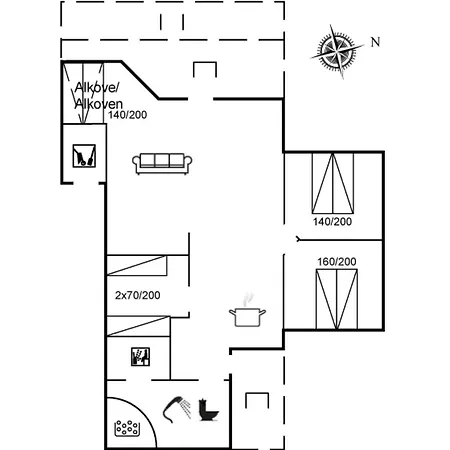 Gunwald - 230m From The Sea By Interhome Hébergement de vacances Nordenbro Vesteregn